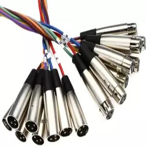 Hosa XLR802 8채널 암컷에서 수컷 뱀까지 2미터