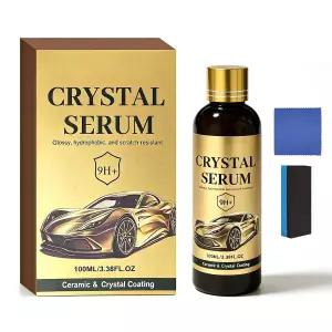 100ML 크리스탈 세럼 2026 신모델 고급 그래핀 세라믹 코팅 자동차 디테일용 9H 광택 소수성 스크래치 방지