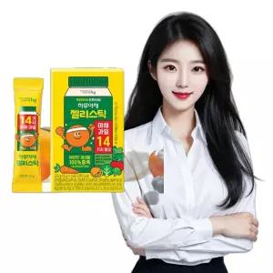 야채 과일첨가 오렌지맛 젤리스틱 15포 데일리 어린이 멀티비타민키즈 멀티종합비타민 키즈데이