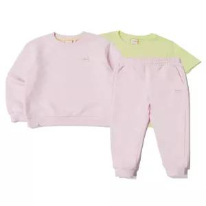 아이더 ESSENTIAL (에센셜) 키즈 UNI MTM 3PCS 세트_Light Pink JUP23251P1 4880011