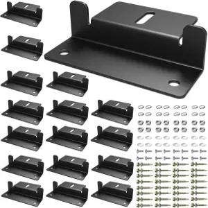 16 PCS 태양광 패널 장착 Z 브래킷 RV 트레일러 보트 밴 캠핑카용 경량 알루미늄