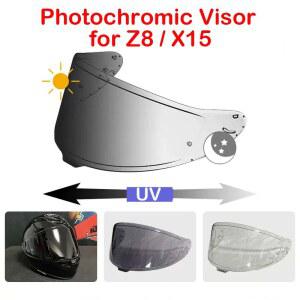 SHOEI Z8 RF1400 RF 1400 NXR2 CWR F2 CWR F2R X15 X Fifteen X SPR Pro 자동 변색 렌즈 헬멧 실드용 광변색 바이저