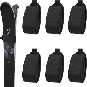 6 PCS 스키 패스너 스트랩 조절 가능 휴대용 프로텍터 패드가 있는 밴드 테이프 보드 폴란드 겨울 스포츠