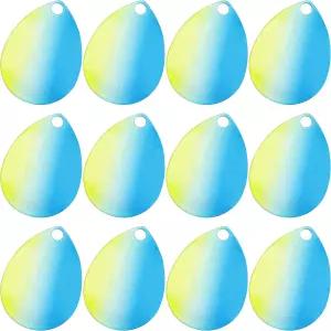 35pcs 낚시 스피너 블레이드 컬러풀 콜로라도 키트 루어 만들기 DIY 인라인 미끼 월 리그 담수 소금물