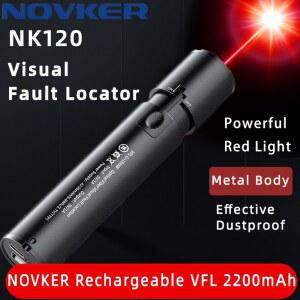 NOVKER NK120 FTTH 15/20/30 MW 2200mAh 배터리 포함 VFL 광섬유 시각 장애 탐지기 광섬유 패치 코드 전용