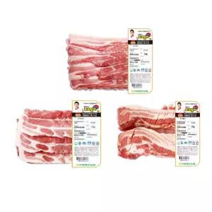 포크밸리 삼겹 1kg 1개 +칼집삼겹 1kg 1개 +목심 1kg 1개
