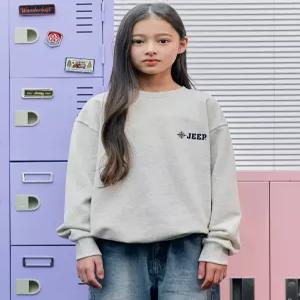 지프키즈 컴패스 레터링 맨투맨(KR5TSU851MI) 5940558