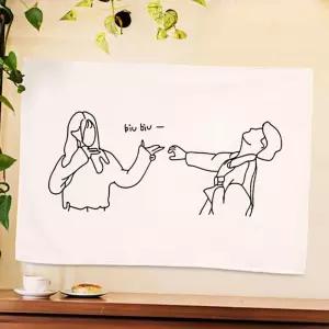 벽포스터 패브릭 패브릭벽장식 대형 대형포스터 인테리어포스터