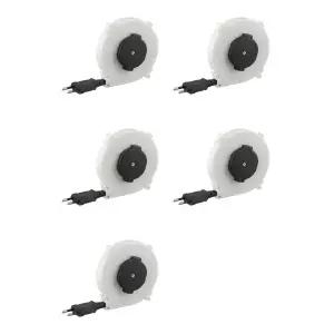 AAAF 5X 자동 개폐식 파워 릴 케이블 102X18.5Mm 220V 캠핑용 전선 파워 릴 케이블 슬리브 글로벌 EU 플러