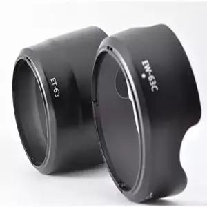 ATAK 캐논 렌즈 후드 호환 EW63C ET63 세트 EOS Kiss X0 X9i X9 X8i X7i 9000D 8000D 80D 70D 더블 줌 키트