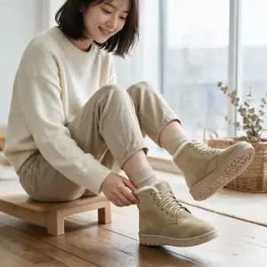 여성 방한화 숏 미들 기장 털부츠 워커 퍼 패딩 겨울 눈길 등교 등원용 신발 방한부츠