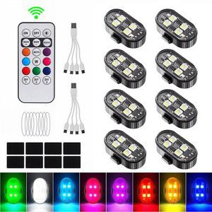 RGB LED 자동차 스트로브 라이트 오토바이 LED 플래시 포지션 무선 라이트 항공기 비행기 헬리콥터 경고등 액세서리