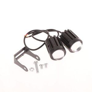 1/2PCS 오토바이 LED 스포트라이트 트럭 및 오프로드용 듀얼 컬러 범용 미니 운전등
