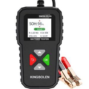 KINGBOLEN BM550 PLUS 자동차 배터리 테스터 6V 12V 24V LED 디스플레이 100 2000 CCA 2 200Ah 자동차 발전기 테스터 디지털 배터리