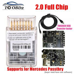 A Tactrix Openport 2.0 ECU 칩 튜닝 도구 벤츠 멀티 브랜드 자동차 용 메르세데스 호환 용 풀 칩 오픈 포트 ECU 플래시 obd2 커넥터