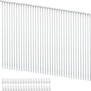 13G 자전거 스포크 2.3mm 스틸 70-300mm 실버 휠 (니플 포함) 산악 전기 휠용