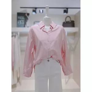 한정수량 더 아이잗 넥 포인트 루즈핏 셔츠 블라우스 701 KS3M0BL 701 2816910