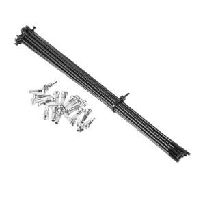 20스포크 186mm 자전거 휠 범용 14G 탄소강 블랙 전기 산악