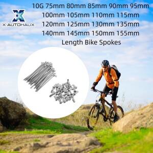 XAutohaux 36세트 10G J 벤드 자전거 스포크 95mm 100mm 길이