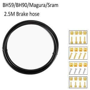 유압 디스크 브레이크 호스 오일 튜브 파이프 5mm MTB 자전거 케이블 세트 BH59 커넥터 2.5M Shiamno Sram