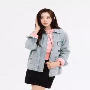 와키윌리 우먼스 포켓 연청데님 자켓 블루 5335157