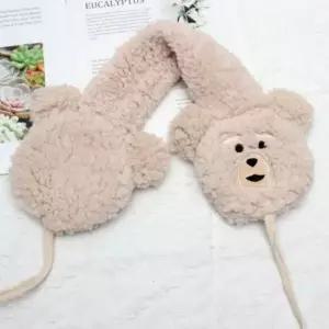 겨울 귀마개 3칼라 귀마개 귀도리 보온 곰돌이 캐릭터 방한용품 털 뽀글이 뽀글이귀마개
