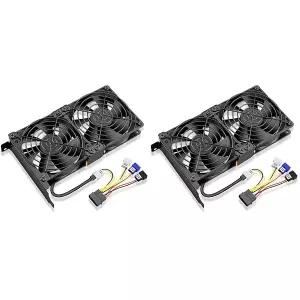 GDSTIME 그래픽 카드 팬 그래픽 카드 쿨러 비디오 카드 쿨러 PCI 슬롯 듀얼