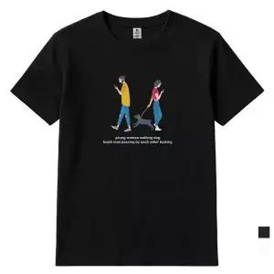 [하프클럽/폴앤폴]passing by 라운드 남여공용 반팔C 2컬러
