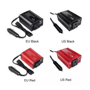 150W 자동차 인버터 변환기 소형 휴대용 12V 110V/220V 인버터(냉각 팬 포함) EU US 플러그 소켓