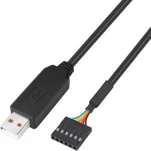 FTDI FT232RL 칩 6핀 0.1인치 피치 여성 소켓 헤더 UART IC Windows 11 10 8 7 Linux MAC OS(6피트