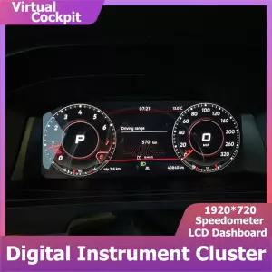 12.3인치 디지털 계기판 VW 트랜스포터 T5 T6 밴용 가상 콕핏 LCD 패널 계기판 속도계 대시보드 주행거리계