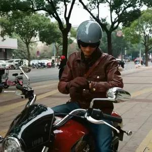 바이크 오토바이헬멧 하이바 레트로 복고풍 엔틱 빈티지 오토바이 헬멧 Casco 3/4 오픈 페이스 남성용 카페