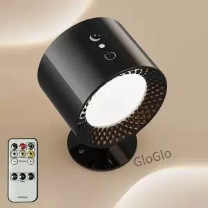 터치 앤 리모컨 실내 무선 충전식 벽 램프 배터리 전원 LED 스콘스 라이트 USB