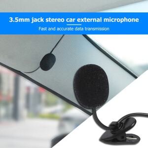 차량용 미니 마이크 3.5mm 스테레오 잭 자동차 오디오 소음 방지 핸즈프리 통신 DVD GPS 플레이어