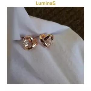 [라일리쥬얼리] Rly 925 은침 골드 하트 큐빅 귀걸이 데일리 이어