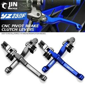 Motocross 접이식 피벗 먼지 자전거 CNC 브레이크 클러치 레버 케이블 핸들 YAMAHA YZ250F 2009 2010-2020