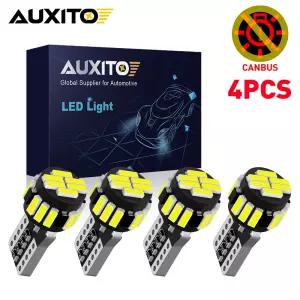 AUXITO 4/2Pcs Canbus T10 W5W 자동차 인테리어 전구 5W5 194 168 LED 돔 램프 마커 웨지 번호판 전구