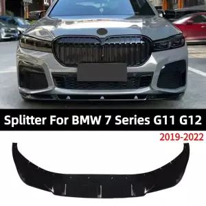 BMW 7 G11 G12 2019-용 외부 파츠 튜닝 카 액세서리 스플리터 바디 키트 MP 스타일 프론트 프로텍터 범퍼