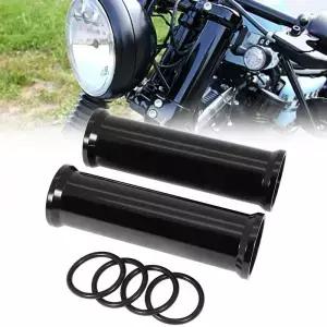 오토바이 180MM 프론트 포크 부츠 슬라이더 커버 Harley Sportster XL 1200 883 Iron Roadster Custom 용