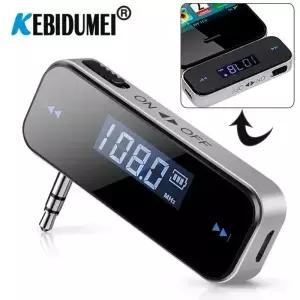 고품질 FM 송신기 무선 LCD 3.5mm 차량용 mp3 핸즈프리 오디오 리시버 USB 음악 플레이어