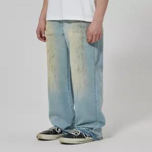 디키즈 루즈핏 더티 워시드 데님 팬츠 Blue 6005519