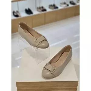 [미소페]by미소페 여성 사각장식 플랫슈즈 1cm 112435005