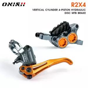 ONIRII IIIPRO 2025 MTB 유압 디스크 브레이크 R2X4 4피스톤 내부 케이블 퀵 릴리즈 MTB 캘리퍼 MTB 클라이