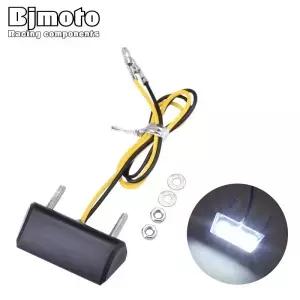 12V 범용 오토바이 블랙 LED 라이트 후면 실행 중지 브레이크 테일 모토 제동 미등 번호판 조명