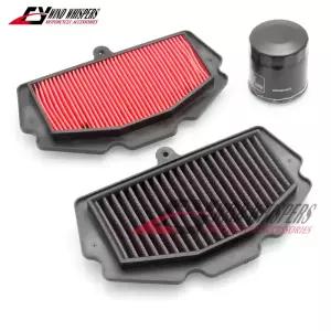 Motorcycle Oil Air Filter Intake Cleaner For Kawasaki EX400 Ninja 400 2018- ER400 Z400 2019- ZX-4R