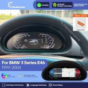 BMW E46 1999-2004 디지털 클러스터 카플레이 맵 LCD 대시보드 콕핏 가상 계기판 플러그앤플레이