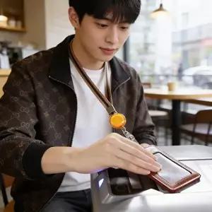 카드목걸이 사원증지갑 넥스트랩 와이어 ID카드 홀더 사원증케이스-WFQ7AQK
