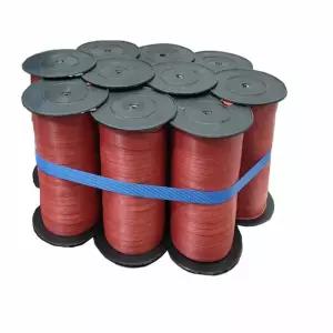 IKWFK6QJ7 다도 적색 40m 10개 빨간 막 바인더 노 택배 밴딩 포장 책 박스 끈 용