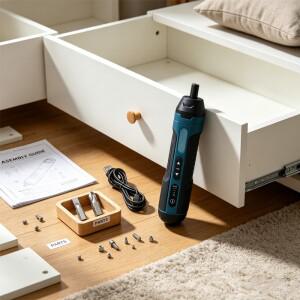 미니 무선 전동 드라이버 1300mah 충전식 조절식 파워 드릴  분해 토크 수리 도구