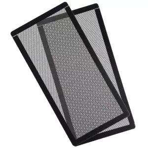 CM 컴퓨터 케이스 팬 먼지 필터 PC 메쉬 필터 커버 그릴( 프레임 포함) 검정색(240x120mm(2개))